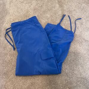 Chicos Women's Zenergy Athletic Jogger Sky Blue Drawstring‎ Pant Size 1 Medium 8
